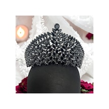 Kristal Taşlı Gelin,kına,nişan,söz,after,bride,party Taç Siyah - 707821281 Siyah