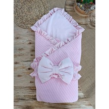 Yenidoğan Tericotton Kumaş Multi Mevsimlik Bebek Battaniyesi Kundak Pembe Renkli Çok Renkli