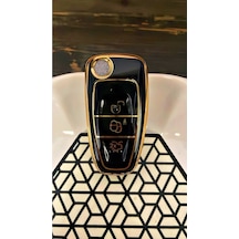 Gma Keys Ford Focus,c Max,fiesta,mondeo,transit Nano Yüksek Kalite Silikon Kumanda Kılıfı Siyah