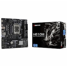 Biostar H610mt-e D5 Intel 1700p Ddr5 5600 Hdmı Dp M2 Matx 1x M.2, 2xdımm 96gb Max, Type C, Wıfı Anten Portu