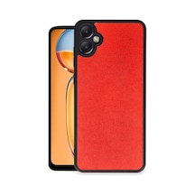 Samsung Galaxy A06 Uyumlu Kılıf Aras Deri Kapak - Kırmızı