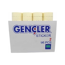 Gençler Yeşil Meto Etiketi 2 No (96 Rulo) (1 Rulo 1000 Adet) R8