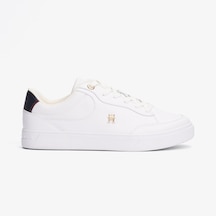 Tommy Hilfiger Essential Chic Court Rwb Kadın Beyaz Sneaker Fw0fw08579 Beyaz