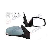 Gva 1011323 Dış Dikiz Aynası Sağ Megane-fluence 08 Elektrikli Isıtmalı Sinyalli Astarlı Konveks 7 Fiş Vm-6138ehpr 963010191r-963012395r