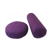 Mor Bolster & Meditasyon Yoga Minderi Set