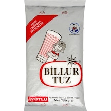 Billur Tuz İyotlu Sofra Tuzu 750 G X 6 Adet - Ekonomik Avantajlı Paket Sofralık Rafine Tuz