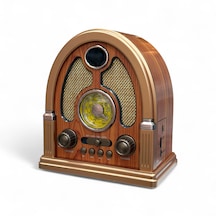 Rt-710a Ahşap Tasarım Nostalji Radyo,bluetooth Özellikli Eskitme Nostaljik Radyo