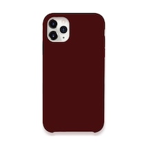 Zenviya21 Apple iPhone Uyumlu  11 Pro Max Kılıf Lansman Legant Silikon - Bordo Zenya785 renkli