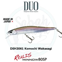 Duo Realis Minnow 80SP DSH3061 (S61) Komochi Wakasagi