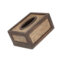 Mendil Kutusu Tutucuları El Dokuma Mendil Kutusu Masaüstü Mendil Kutusu Dağıtıcısı Oturma Odası Masaüstü 20.00x15.00x8.00cm Plastik Malzeme 1 Paket