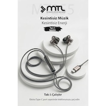 Type-c Mıknatıslı Stereo Kulaklık Şarj Girişli Tak Çalıştır Oyuncu - Yüksek Ses Kalitesi Mt255 00