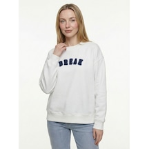 LOFT Oversize Kadın Sweatshirt Lf2042270 Q1.v1 Beyaz