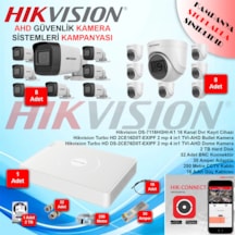 Hikvision AHD 16 Adet 2 Mp Güvenlik Kamera Seti