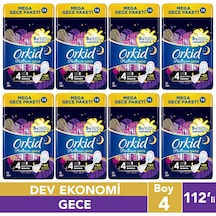Orkid Platinum Hijyenik Ped Gece Extra 112 Adet Anne Kız Paketi (