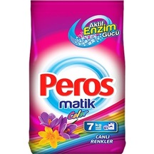 Peros Matik Color Canlı Renkler Toz Çamaşır Deterjan 51 Yıkama 7 KG