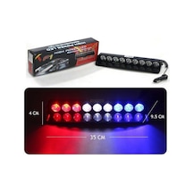 Space Space Flaş Led Çakarlı 27w Kırmızı-beyaz-mavi 8 Fonksiyonlu / Lapa175 O A34442