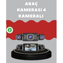 4 Kameralı Araç Kayıt Cihazı Full Hd Park İzleme Gece Görüş 84134711