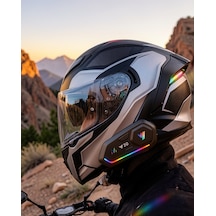 Şarjlı Motosiklet Kask Intercom Kulaklık Bluetooth 5.3 Xxuczzzy20intercomm-4