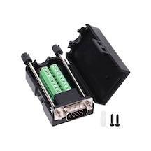 D-Sub Konnektör  3 Sıra 15 Pin Vga  Erkek  Klemensli
