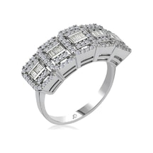 Mia Vento Effective Diamond Crystal Beştaş Gümüş Yüzük