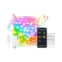 Skycity Rgb 16milyon Renkli Akıllı Led Işık Zinciri, Wifi+bt Uyumlu, Usb Beslemeli, 5m 33 Işık, App Ve Kumanda İle Kontrol, Noel Dekorasyonu Için Diğer