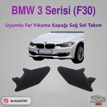 Bmw 3 Serisi F30 2012-2014 Uyumlu Far Yıkama Kapağı Takımı Sağ + Sol