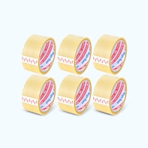 Nuga 45 Mm X 40 Mt Şeffaf Koli Bandı Hotmelt Red 6 Adet 10