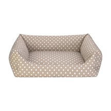 Hnrlıshp Pet Comfort Uniform Bej Puantiyeli Köpek Yatağı L 70x60cm