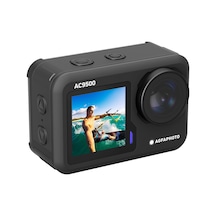 Agfa Photo Ac9500 Spor Kamerası, Su Geçirmez, 4 K Videolar, 16 Mp, Çift Ekran, 170 Geniş Açı, Wifi, Siyah