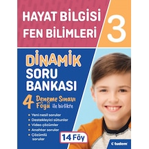 3.Sınıf Hayat Bilgisi + Fen Bilimleri Dinamik Soru Bankası -  Tudem Yayınları