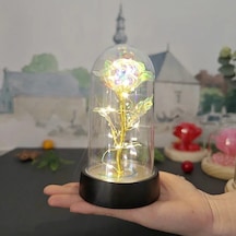 Led Işık Folyo Çiçek Yapay Gül Çiçekler Gece Lambası Sevgililer Günü Hediyesi A1 Italya A Çok Renkli