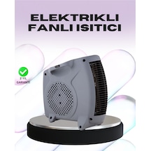 Taşınabilir Fanlı Isıtıcı Elektrikli Termik Korumalı Oda Isıtıcı - Lisinya