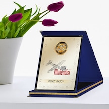 Kişiye Özel Yılın En İyi Uçak Mühendisi Lacivert Plaket Ödülü