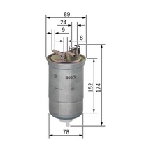 Bosch Yakıt Filtresi Cordoba 02-09 -ıbıza Iv 02-09 -fabıa 00-08 -polo 01- 1.4tdı-1.9tdı-1.9sdı 0450906322