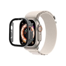 Apple İle Uyumlu Watch Ultra 49mm Sert Pc Kasa Koruyucu Watch Gard 22 Gri Çok Renkli