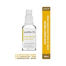 Quality Life Akne Serumu Sivilce Siyah Nokta Leke Akne Karşıtı Cilt Serumu 30 ML