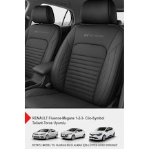 İstanbul Serisi Deri Oto Koltuk Kılıfı Renault Fluence-megan 1-2-3-clio-symbol-tailant-toros