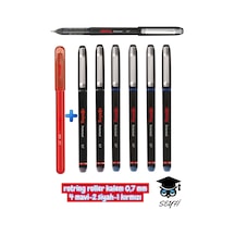 Rotring Roller Kalem 0,7 Mm 4 Mavi-2 Siyah-1 Kırmızı Çok Renkli