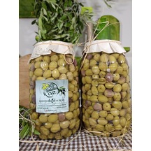 Aydın Yöresi Mudanya Cinsi Sofralık Tatlandırılmış Çizik Zeytin 4 KG