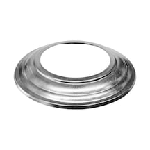Yuvarlak Galvanizli Gri Soba Boru Aynası Çemberi Halkası Kapağı 13 23cm