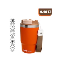Rox Camping 0195 Pipetli Kahve Termosu 0.48 Lt - Turuncu Turuncu