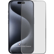Novstrap Apple iPhone 15 Pro Uyumlu İle Ekran Koruyucu Mat Seramik Nano Esnek Cam