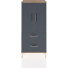 Hyperion Dolap 2 Raflı 2 Çekmeceli 2 Kapaklı 60x44x134 Çam-an... Çam