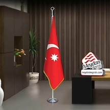 Osmanlı Son İmp. Bayrağı-17 Eski Türk Devleti-ofis-toplantı Odaları -direkli -saçaklı Makam Bayrağı 1