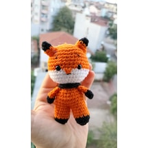 Amigurumi Tilki Anahtarlık Aksesuar Küçük Prens Tilkisi Oyuncak