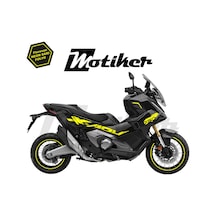 Honda X-adv 750 Sticker 2025 Özel Tasarım Sticker Etiket Modeli Neon Sarı