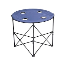 Escamp Katlanır Kumaş Yuvarlak Sehpa 70 X 62 Cm Çok Renkli