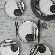 Shadowy Nordic Pasta Tabağı 22 Cm 6 Adet 21783 Çok Renkli