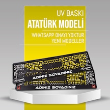 Atatürk Plakalık Yeni Logo, 2 Adet Premium Uv Baskılı Plakalık