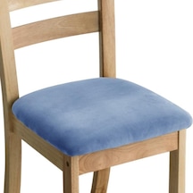 Gökyüzü Mavisi Kadife Kumaş Süper Yumuşak Koltuk Minderi Streç Otel Ziyafet Yemek Oturma Odası Sandalye Kapak Slipcovers Kapakları